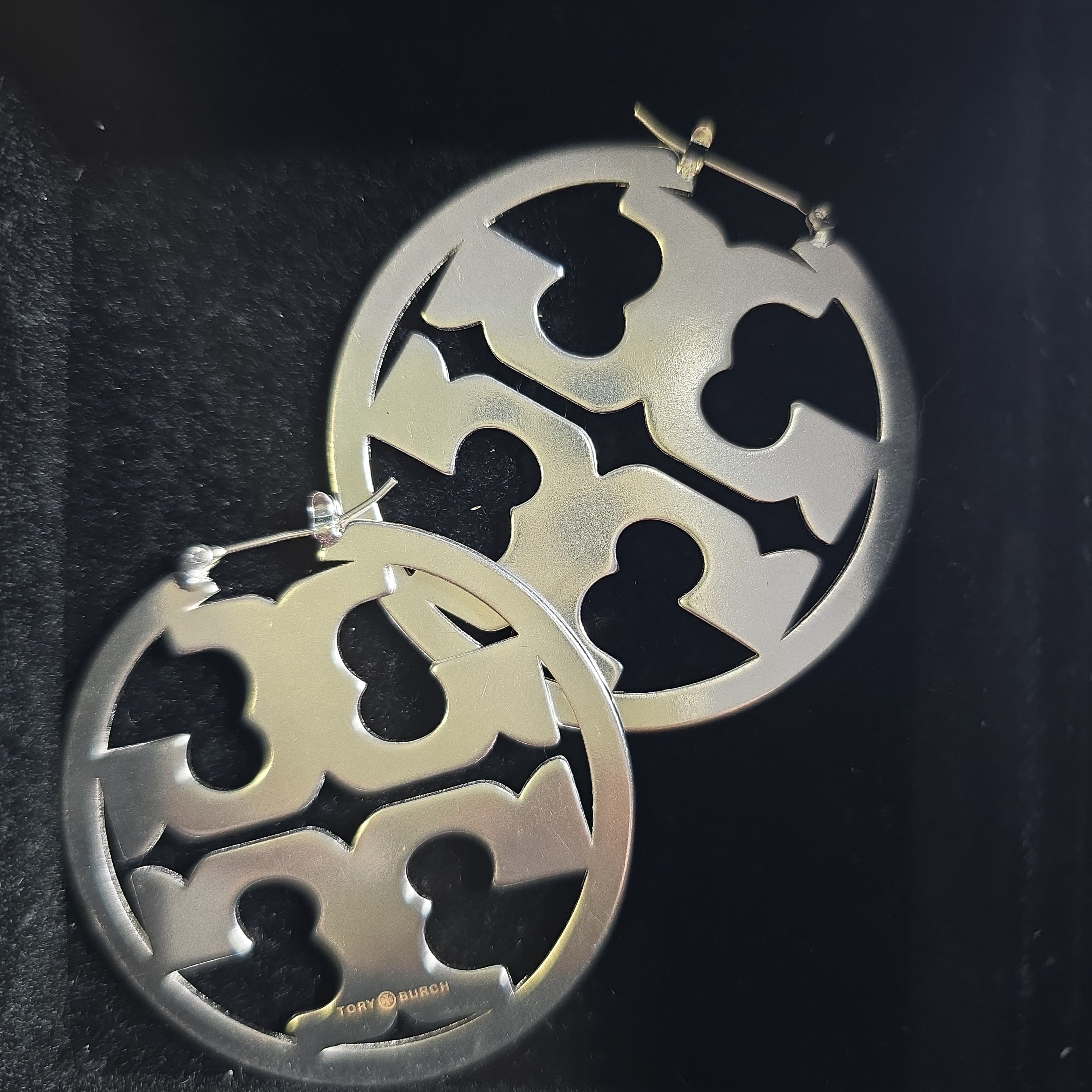 Bold Large- 5CM Silver TB Hoop Earrings for a Statement Look - Mourimani Beauty & Accessories