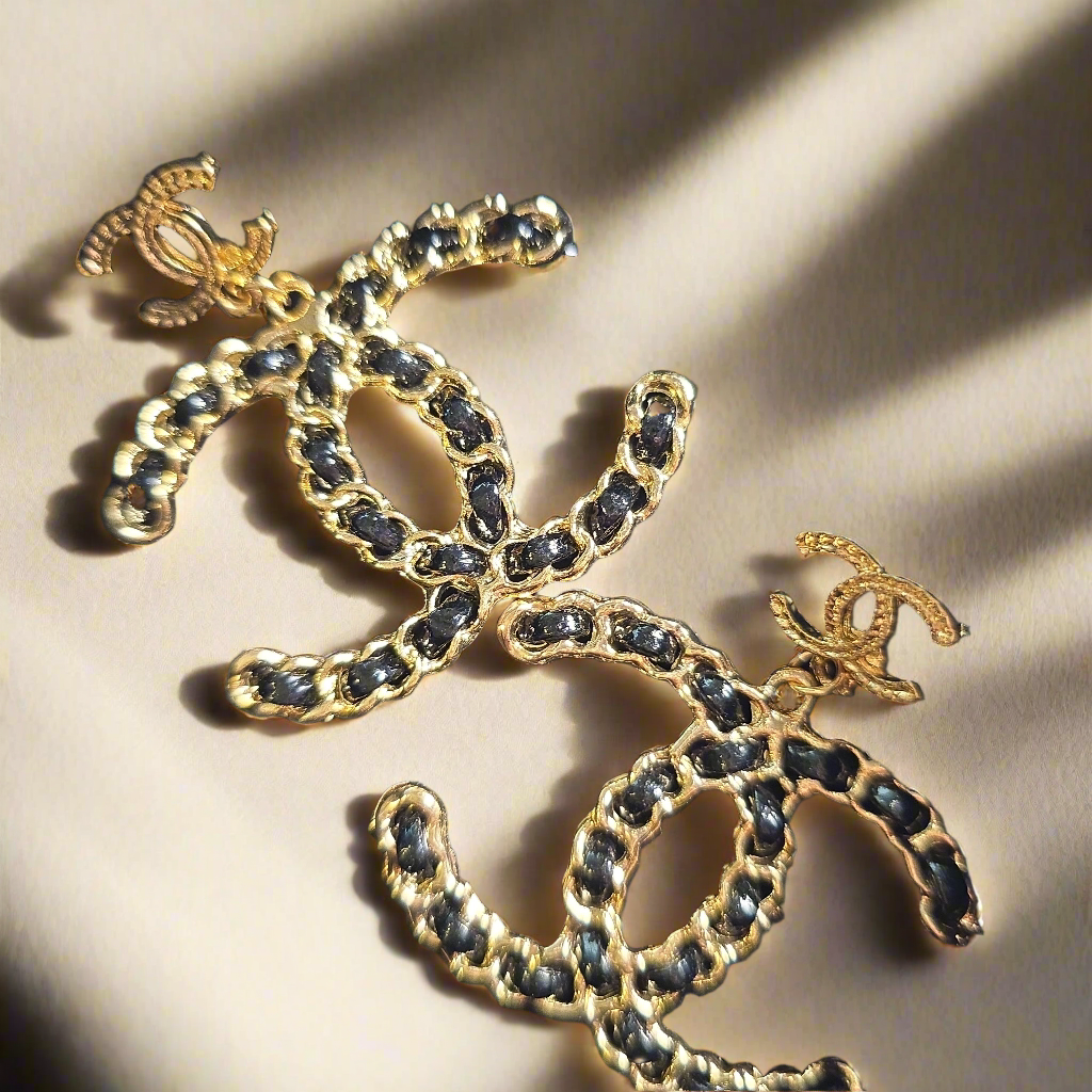 LARGE CC Earrings - Mourimani Beauty & Accessories