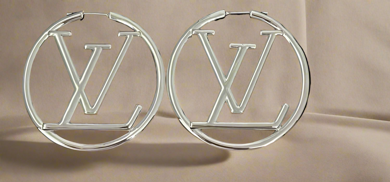 LV Hoops Earrings Large-5CM - Mourimani Beauty & Accessories