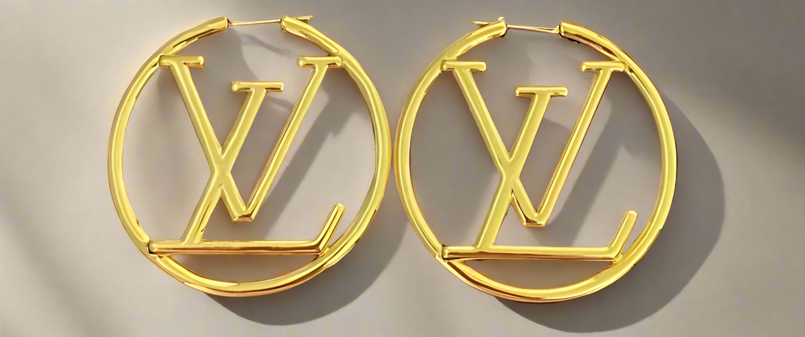 LV Hoops Earrings Large-5CM - Mourimani Beauty & Accessories