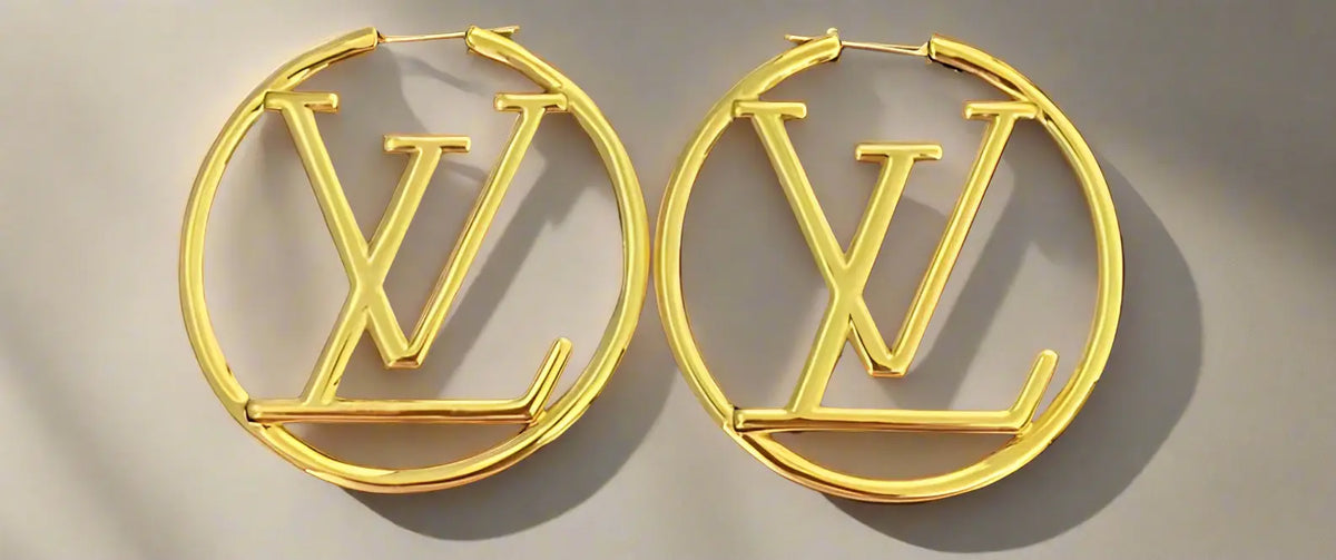LV Hoops Earrings Large-5CM - Mourimani Beauty & Accessories