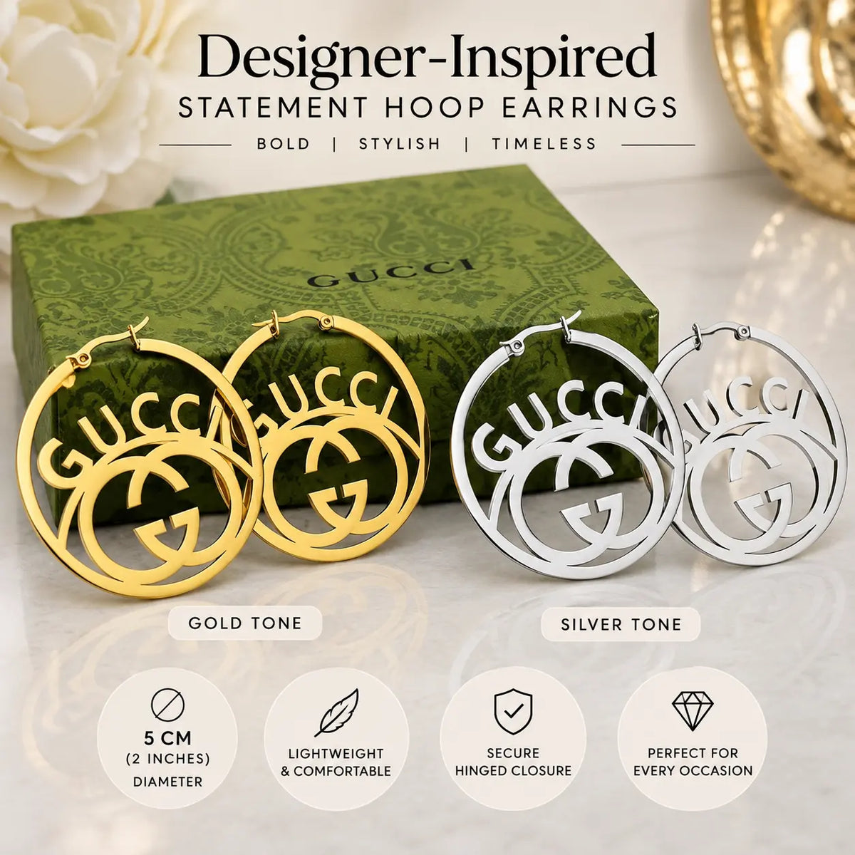 Designer Earrings Mourimani Beauty & Accessories