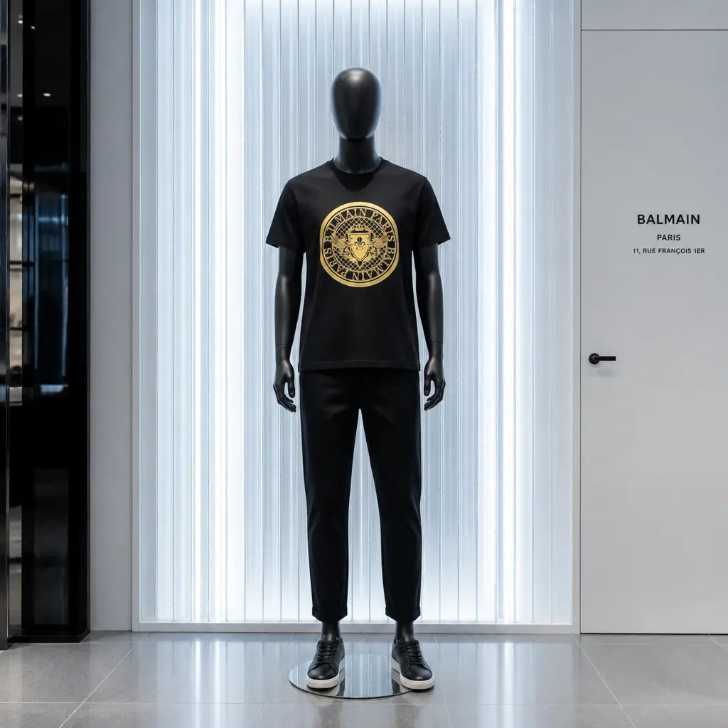 Designer Mens T-Shirts *NEW* Balmain Mourimani Beauty & Accessories