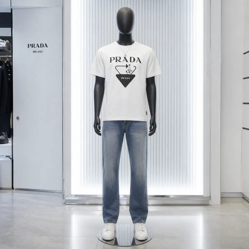 Designer Mens T-Shirts-Prada *NEW* Mourimani Beauty & Accessories