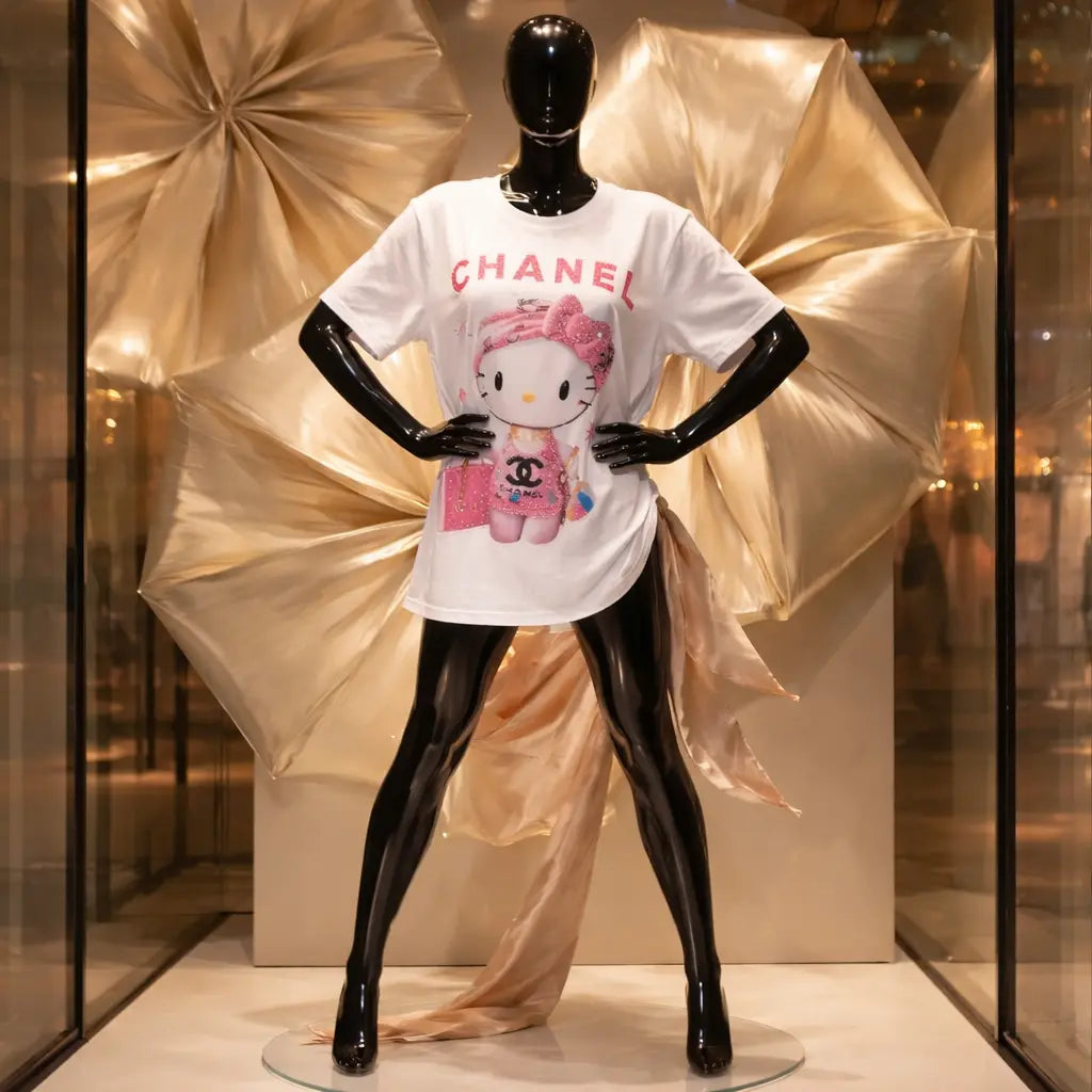 Designer T Shirts *NEW* Hello ๐บ Kitty Mourimani Beauty & Accessories