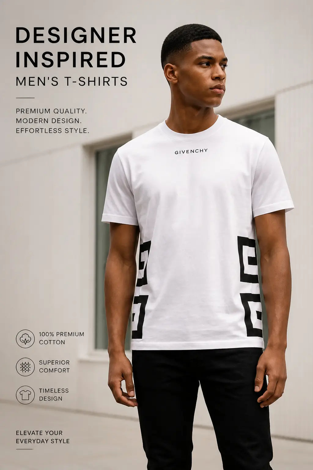 Designer Mens T-Shirts *NEW* Givenchy Inspired Mourimani Beauty & Accessories