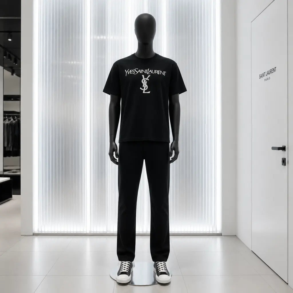 Designer Mens T-Shirts- YSL *NEW* Mourimani Beauty & Accessories