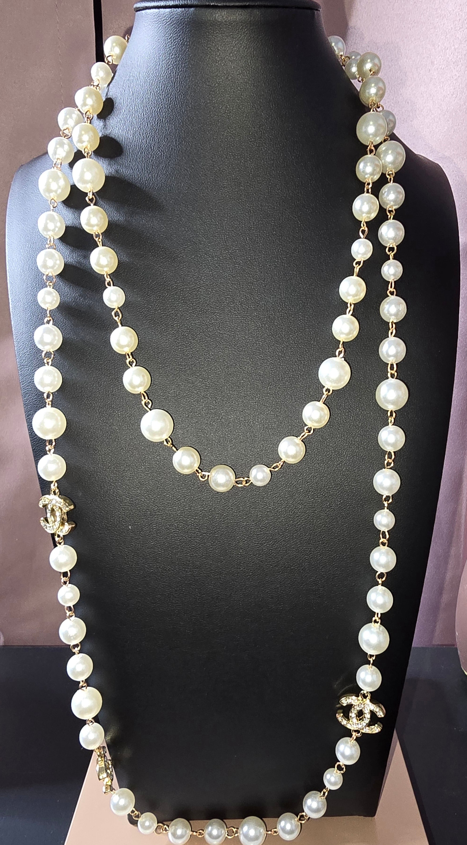 Double strand pearls- Gold - Mourimani Beauty & Accessories