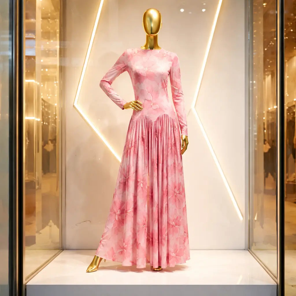 Pink Spring/Summer Maxi Dress *NEW* Mourimani Beauty & Accessories
