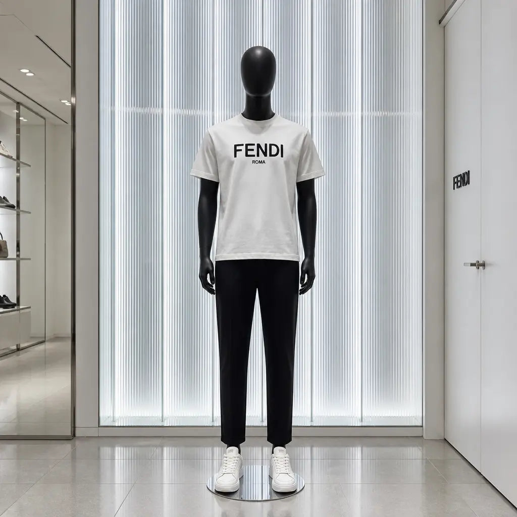 Designer Mens T-Shirts-Fendi Roma *NEW* Mourimani Beauty & Accessories