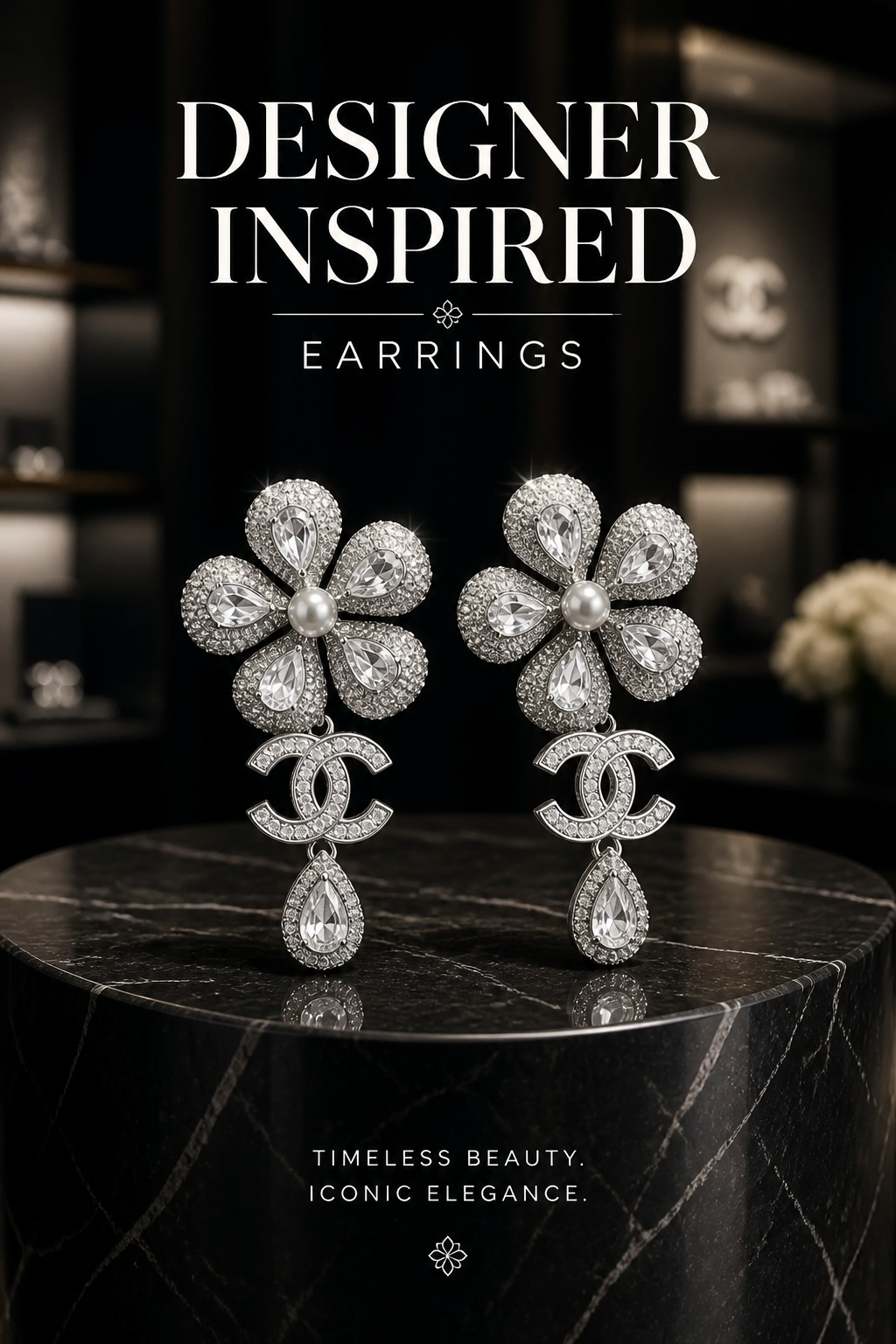 Designer Earrings *NEW* Mourimani Beauty & Accessories