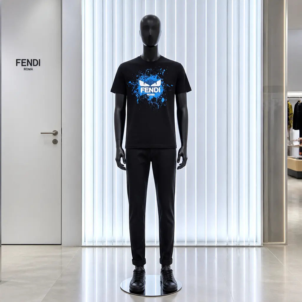Designer Mens T-Shirts-Fendi *NEW* Mourimani Beauty & Accessories