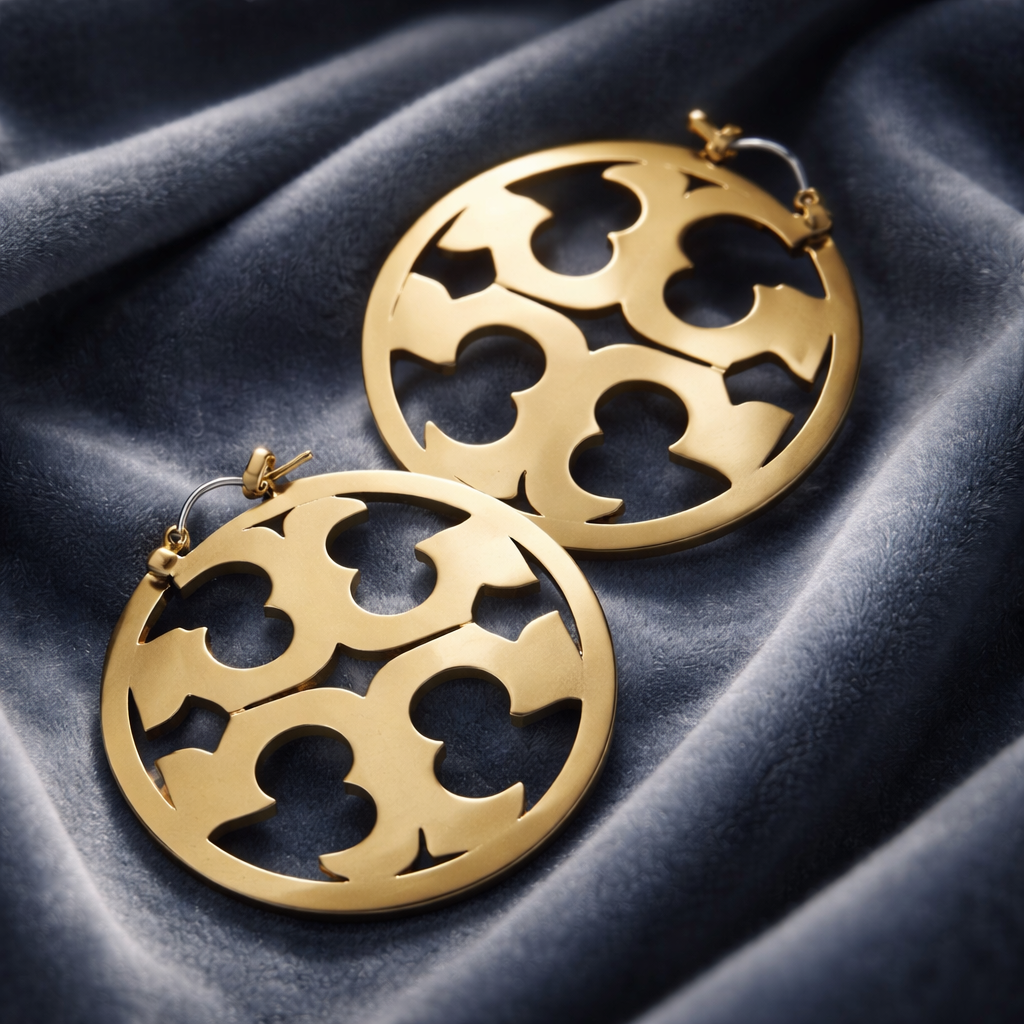 Designer Earrings-LARGE 5CM - Mourimani Beauty & Accessories