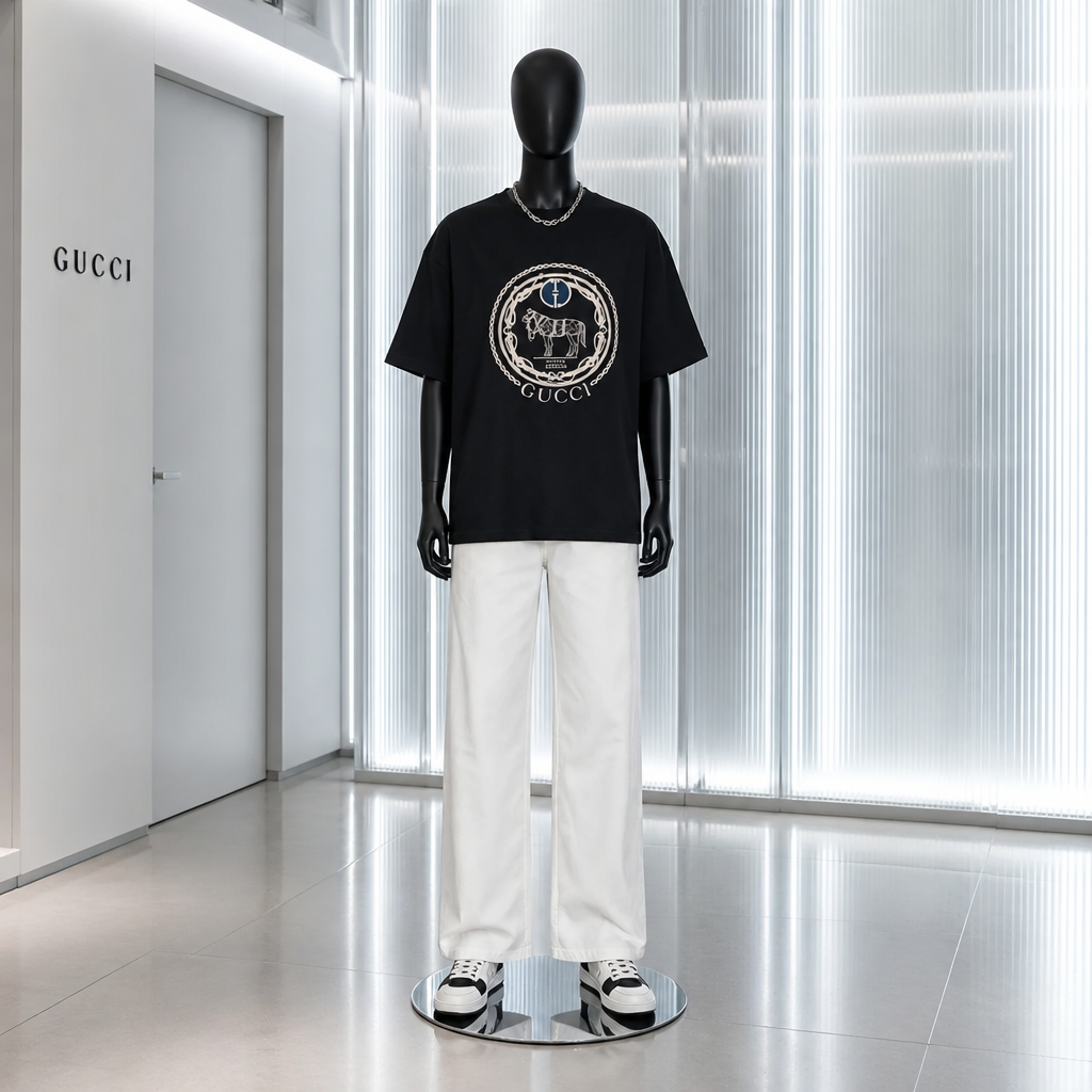 Designer Mens T-Shirts GG *NEW*