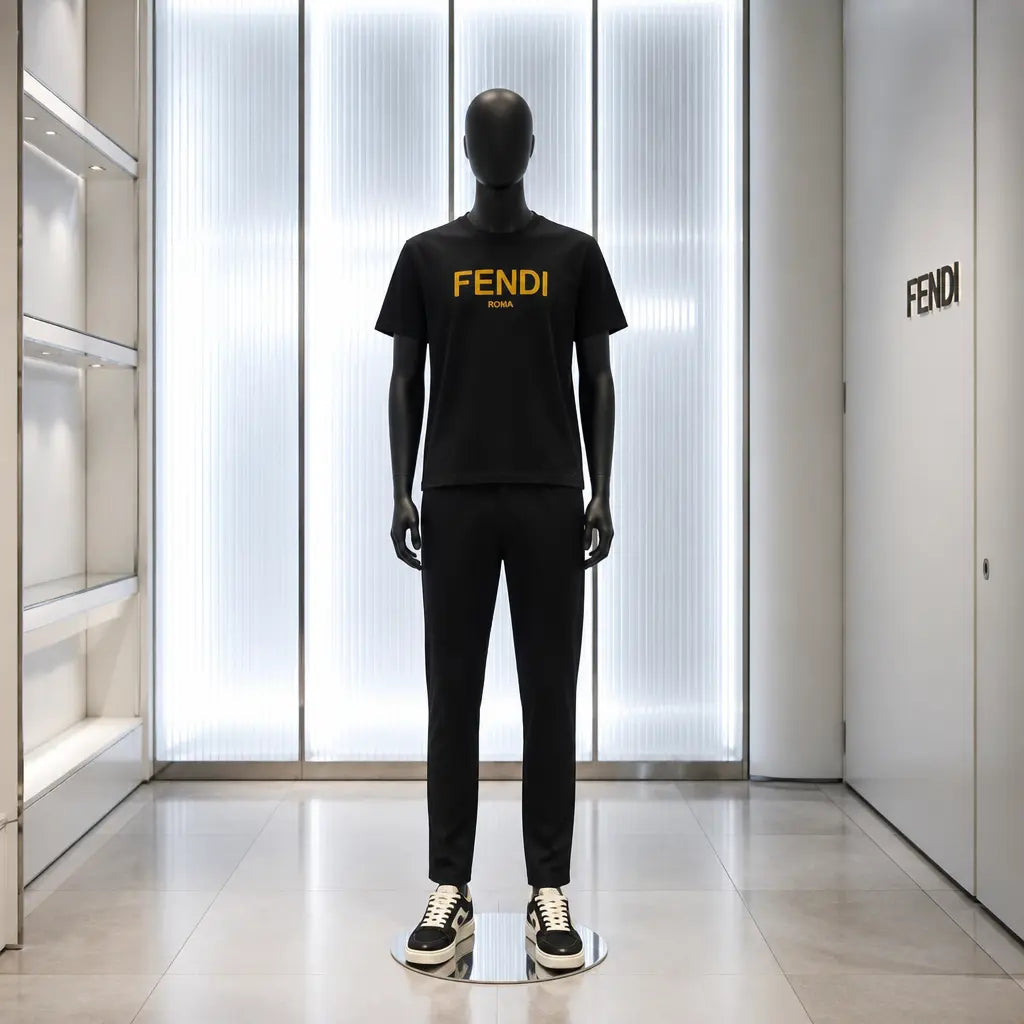 Designer Mens T-Shirts-Fendi Roma *NEW* Mourimani Beauty & Accessories