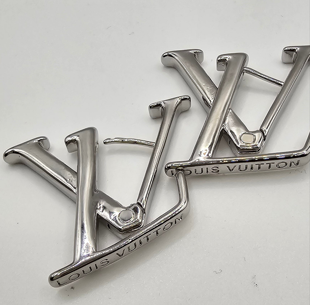 Large LV Signature Earrings