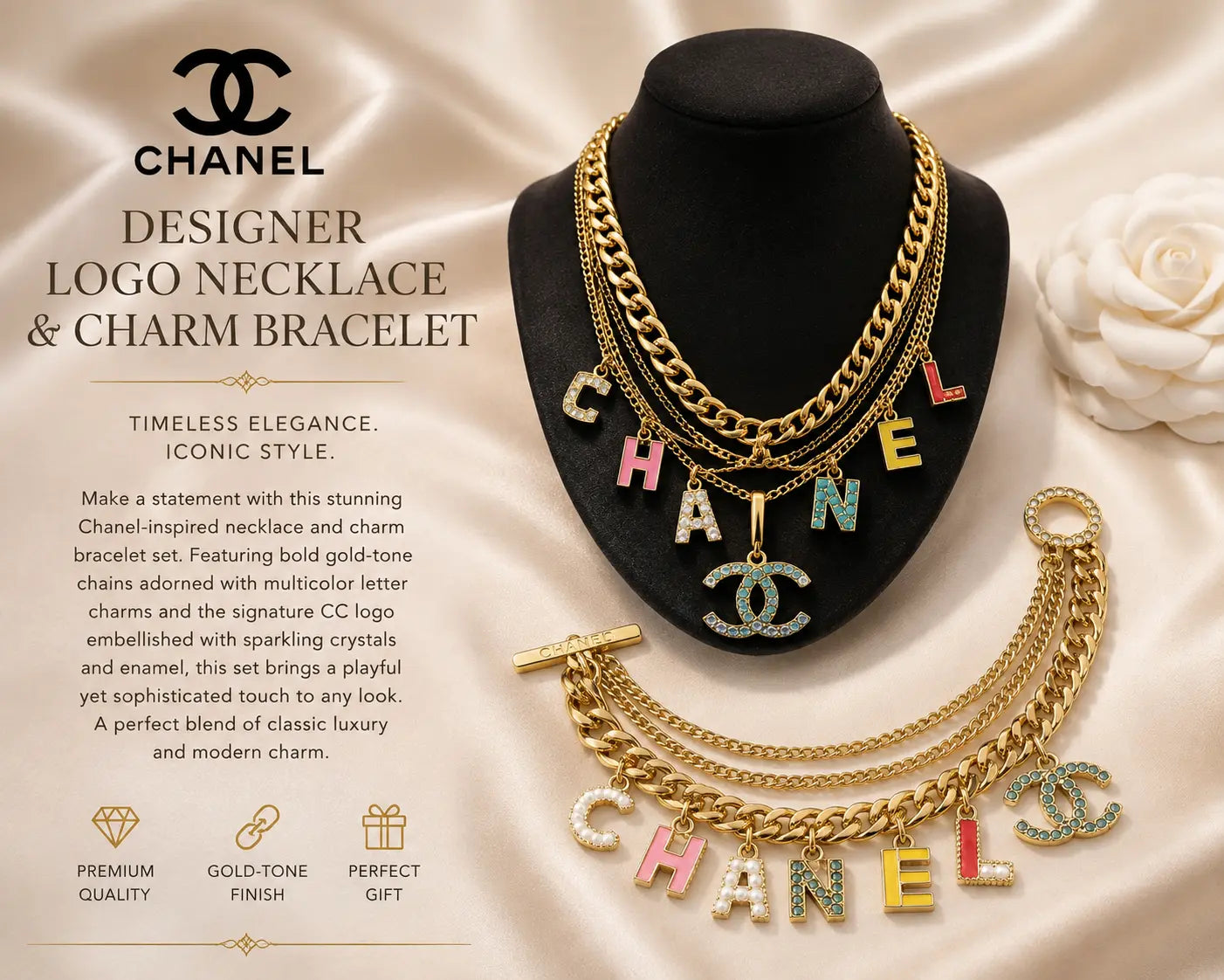 Double Gold Logo (Copy) Mourimani Beauty & Accessories