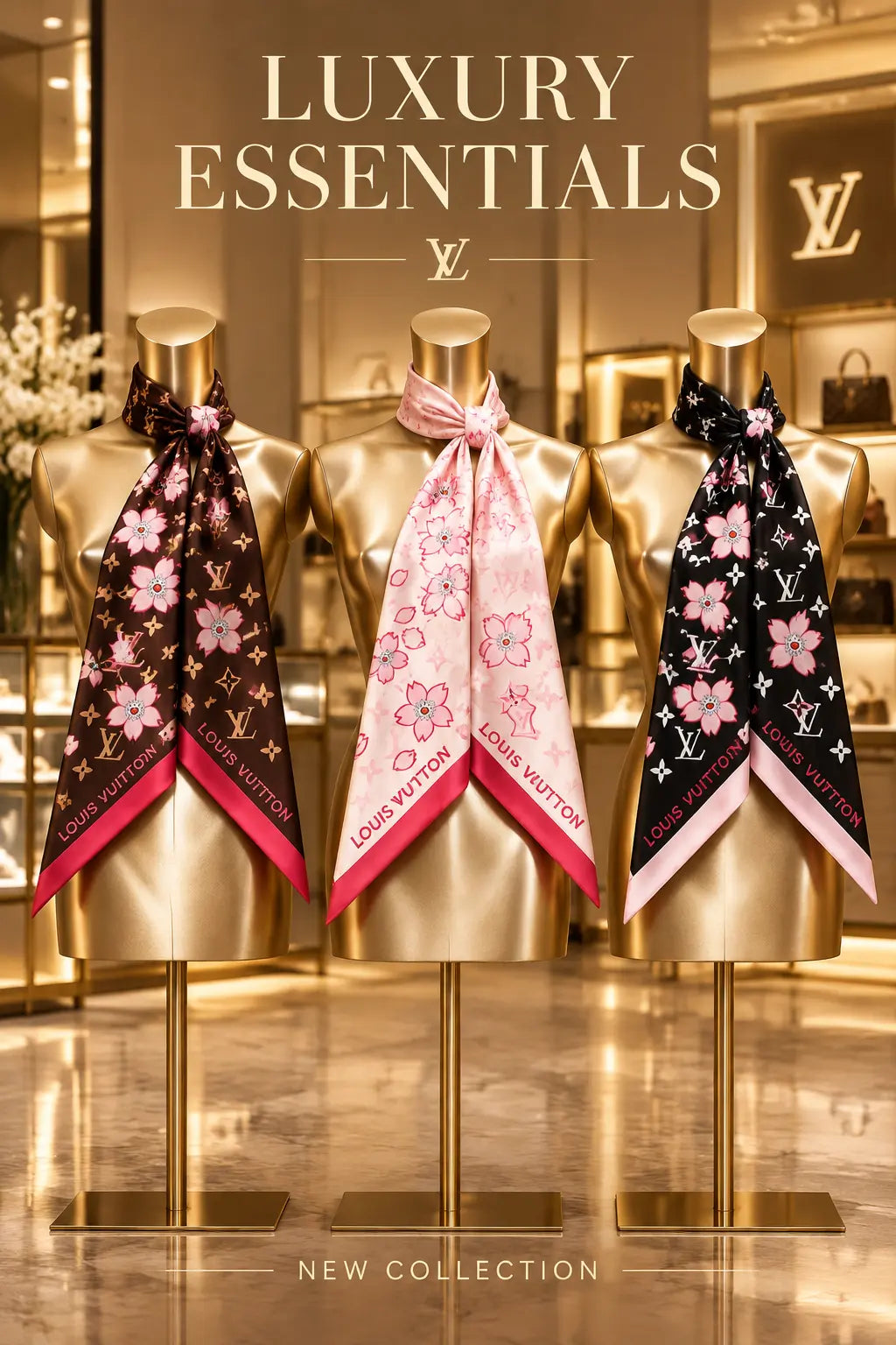 Designer Neck Scarves ✨️NEW✨️ Mourimani Beauty & Accessories