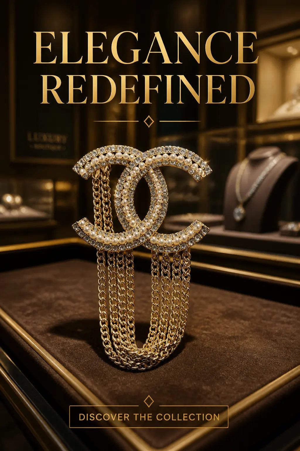 Designer Brooch Mourimani Beauty & Accessories