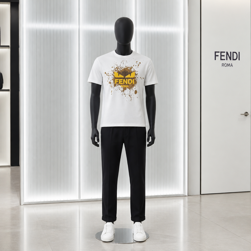 Designer Mens T-Shirts-Fendi *NEW*