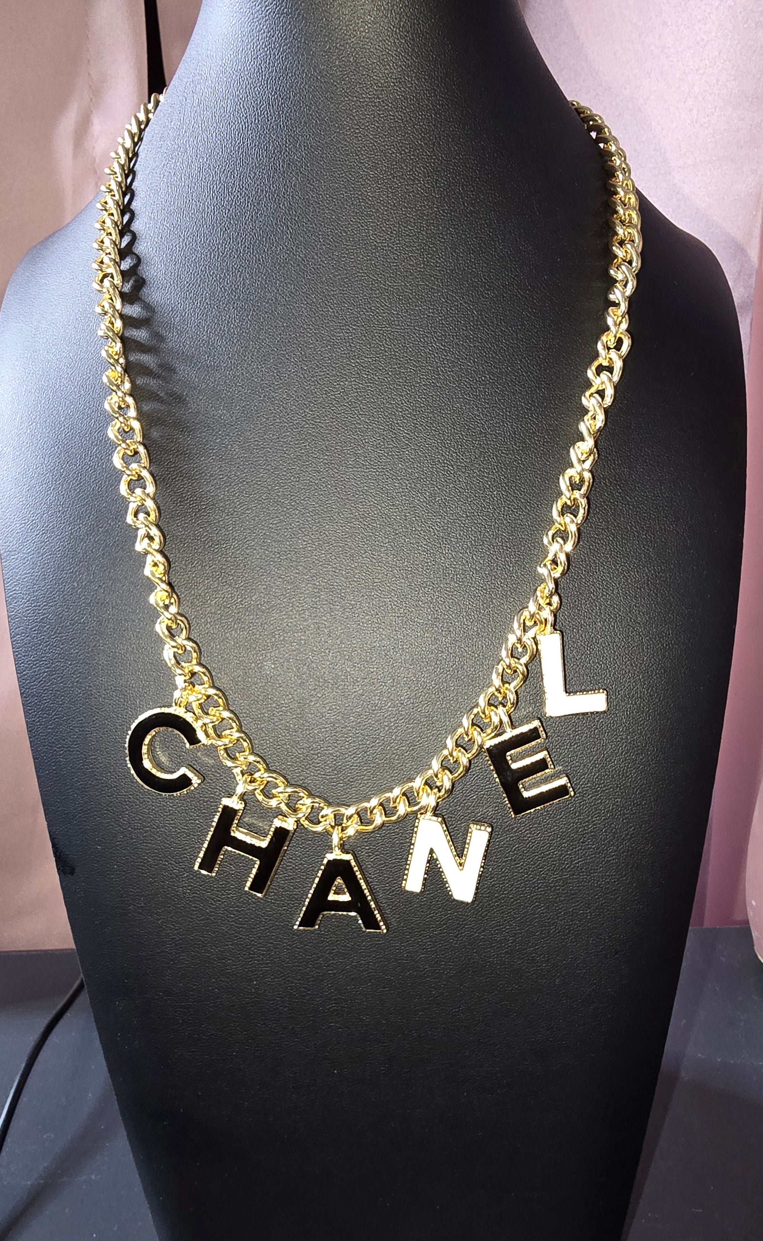 Large logo necklace