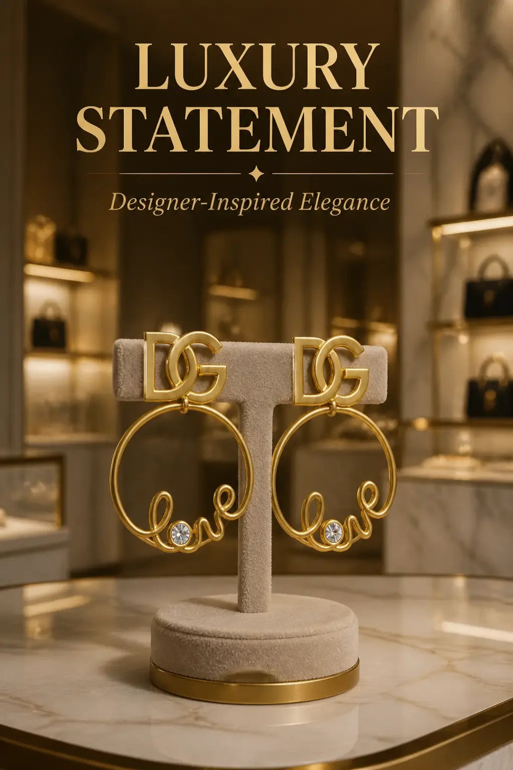 Designer Earrings *NEW * Mourimani Beauty & Accessories