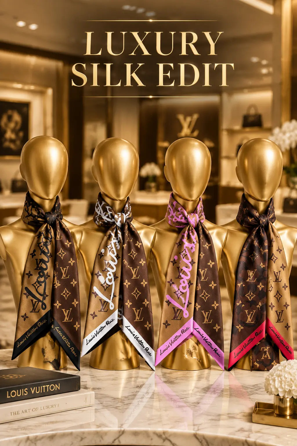 Designer Neck Scarves ✨️NEW✨️ Mourimani Beauty & Accessories