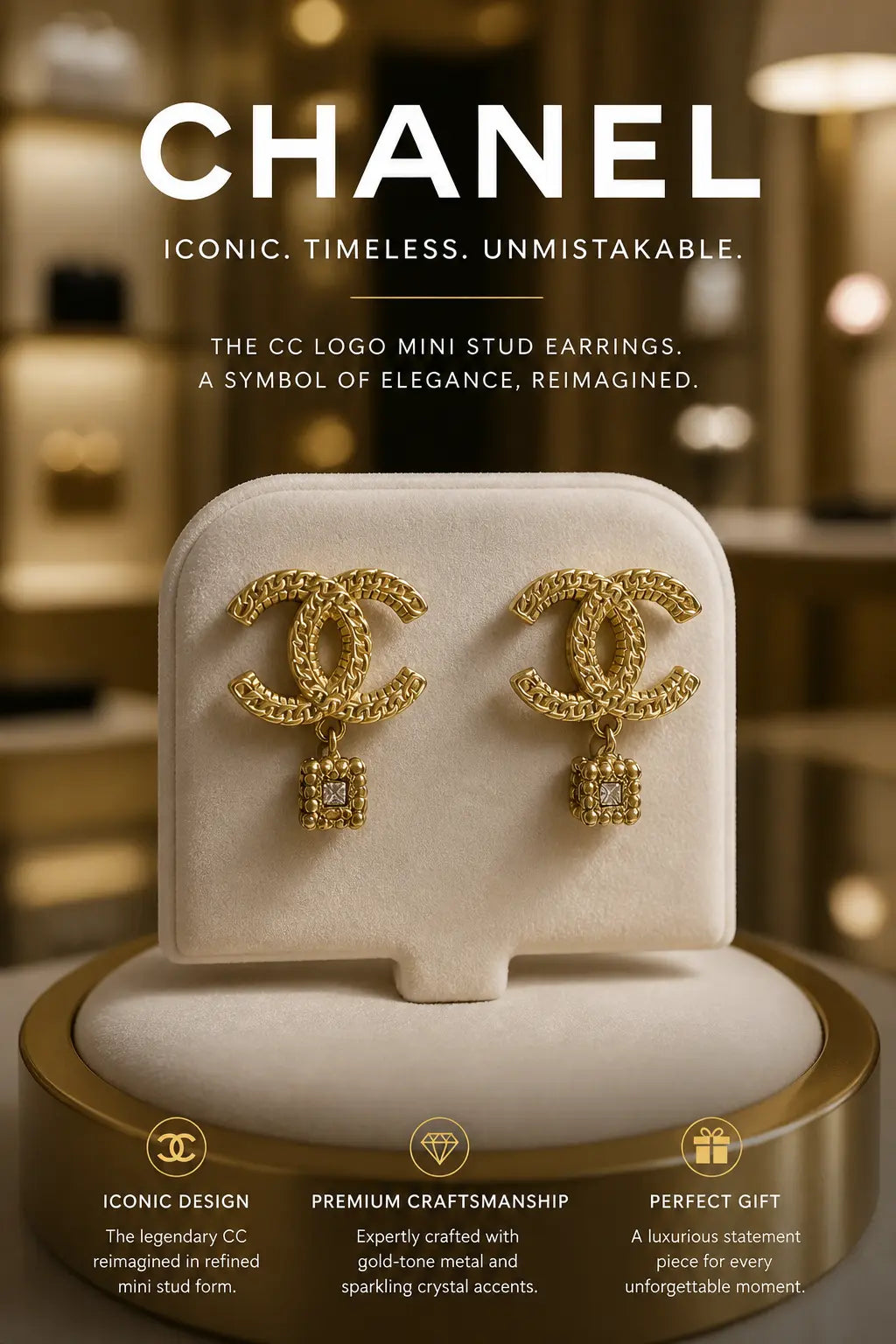 Designer Earrings *NEW* Mourimani Beauty & Accessories