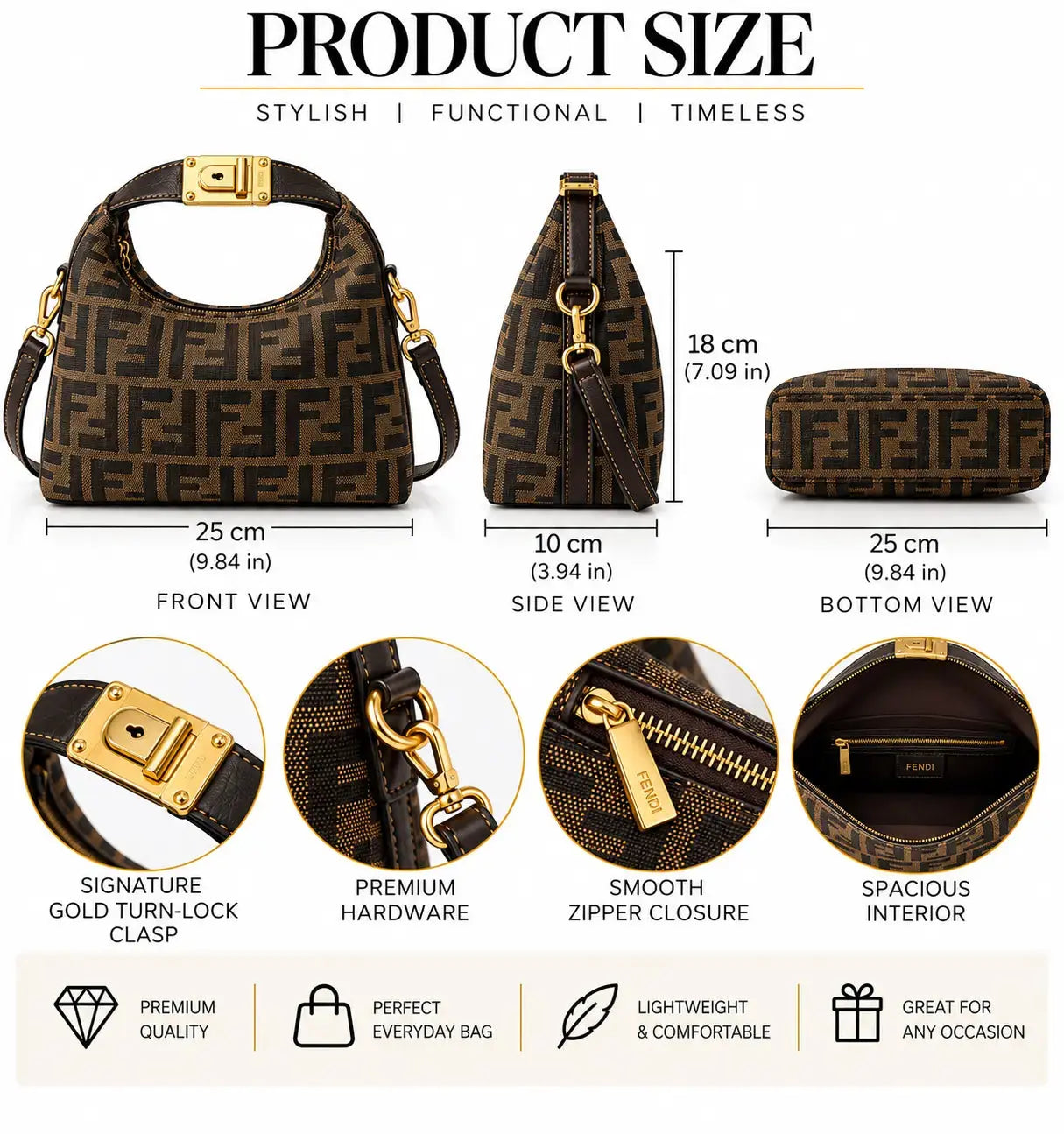 Designer Bags ~MEDIUM ~ Mourimani Beauty & Accessories